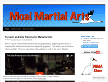 Tablet Screenshot of moaimartialarts.com